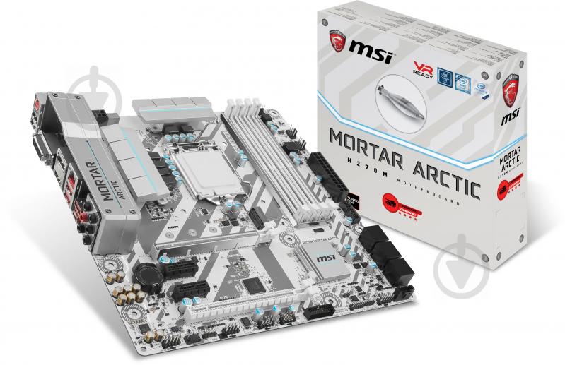 Материнська плата MSI H270M_MORTAR_ARCTIC (Socket 1151, Intel H270, mirco ATX) - фото 5