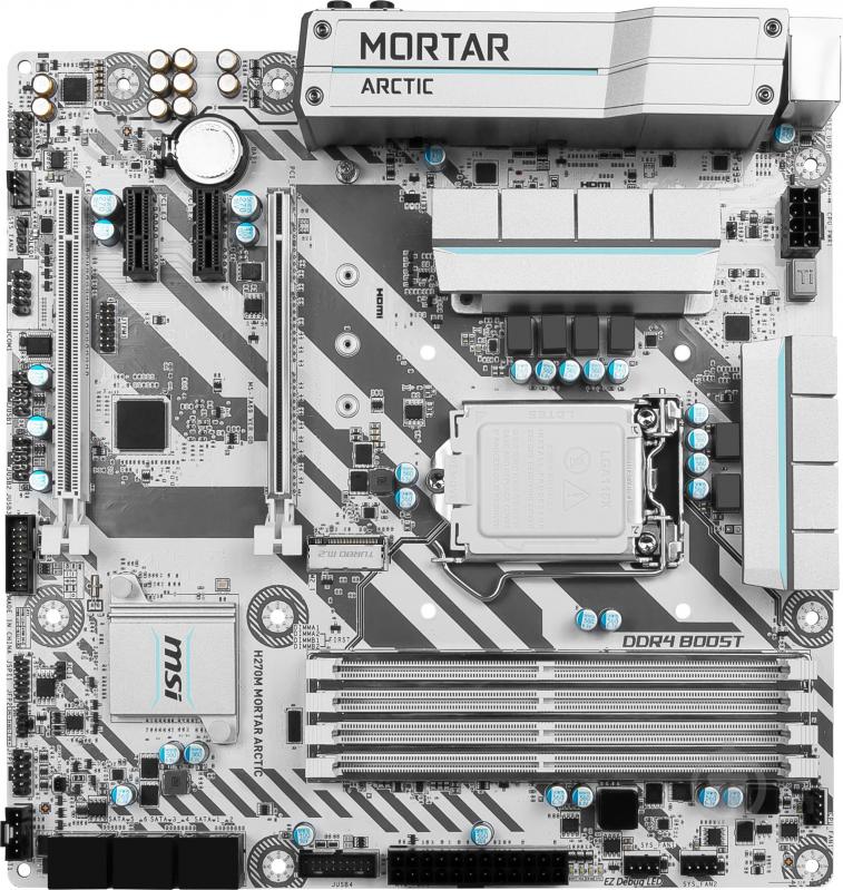 Материнська плата MSI H270M_MORTAR_ARCTIC (Socket 1151, Intel H270, mirco ATX) - фото 1