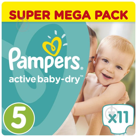 Подгузники Pampers Active Baby-Dry Junior 11-18 кг 11 шт. - фото 1