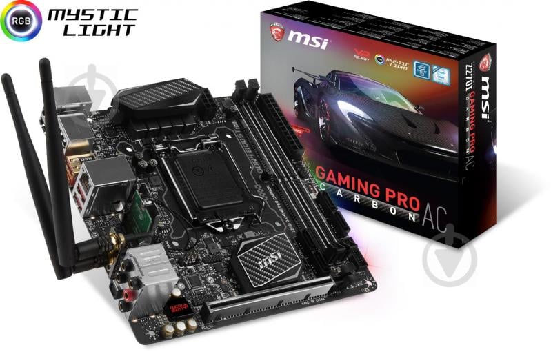 Материнська плата MSI Z270I_GAMING_PRO_CARB_AC (Socket 1151, Intel Z270, mini ITX) - фото 7