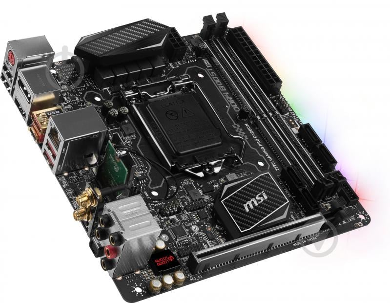 Материнська плата MSI Z270I_GAMING_PRO_CARB_AC (Socket 1151, Intel Z270, mini ITX) - фото 2