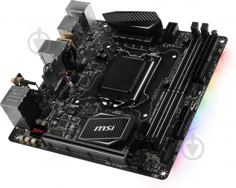 Материнська плата MSI Z270I_GAMING_PRO_CARB_AC (Socket 1151, Intel Z270, mini ITX) - фото 3