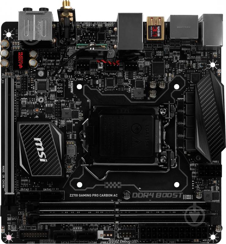 Материнська плата MSI Z270I_GAMING_PRO_CARB_AC (Socket 1151, Intel Z270, mini ITX) - фото 1