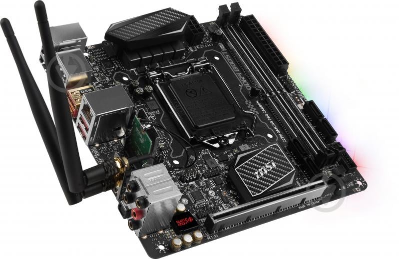 Материнська плата MSI Z270I_GAMING_PRO_CARB_AC (Socket 1151, Intel Z270, mini ITX) - фото 4