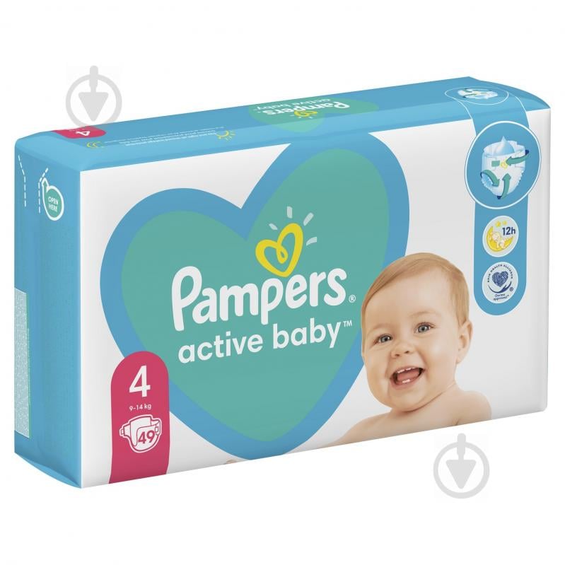 Подгузники Pampers Active Baby 4 9-14 кг 49 шт. - фото 3