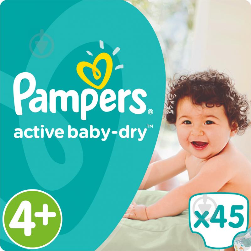 Підгузки Pampers Active Baby-Dry 4 10-15 кг 45 шт. - фото 1