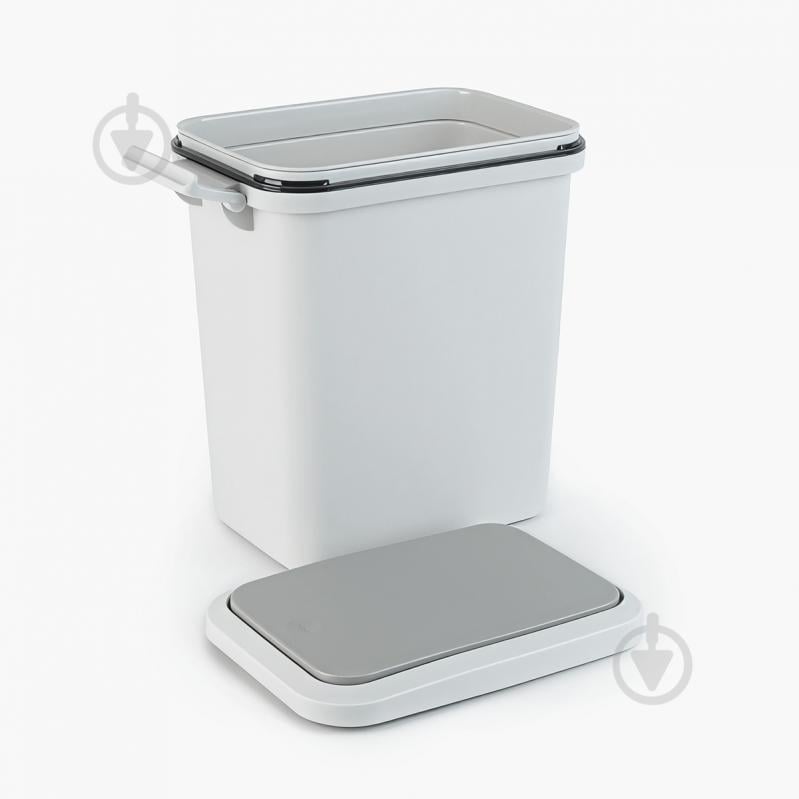 Ведро для мусора MVM BIN-04 6L Grey - фото 9