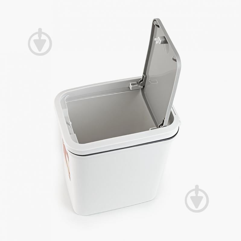 Ведро для мусора MVM BIN-04 6L Grey - фото 8