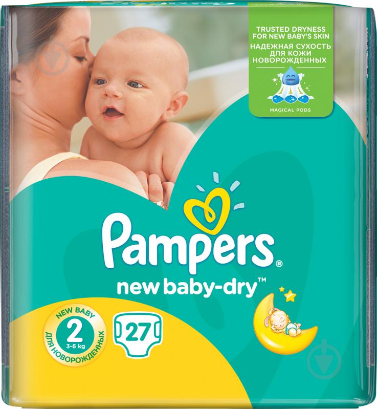 Подгузники Pampers New Baby-Dry Mini 4-8 кг Стандарт 27 шт. - фото 2