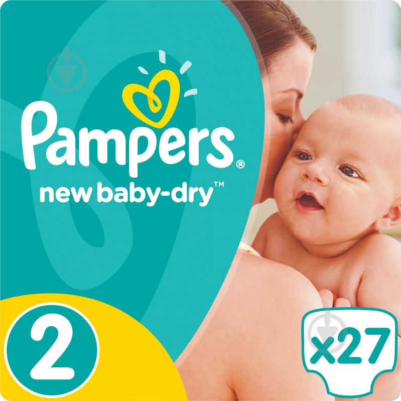 Подгузники Pampers New Baby-Dry Mini 4-8 кг Стандарт 27 шт. - фото 1