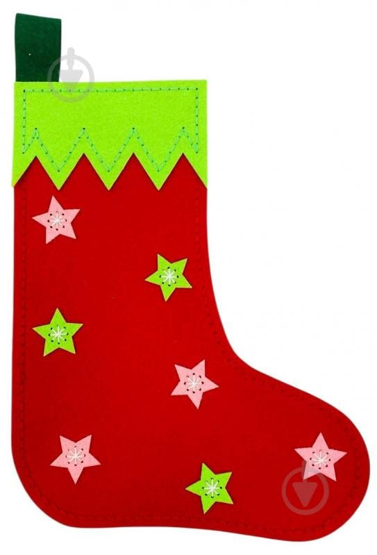 Набір для шиття Зший сам чобота-шкарпетку «Новорічний чобіт» Аплі Краплі - фото 1