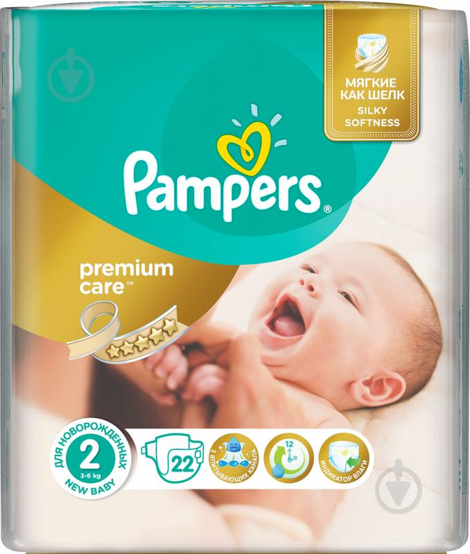 Подгузники Pampers Premium Care Newborn 3-6 кг 22 шт. - фото 2