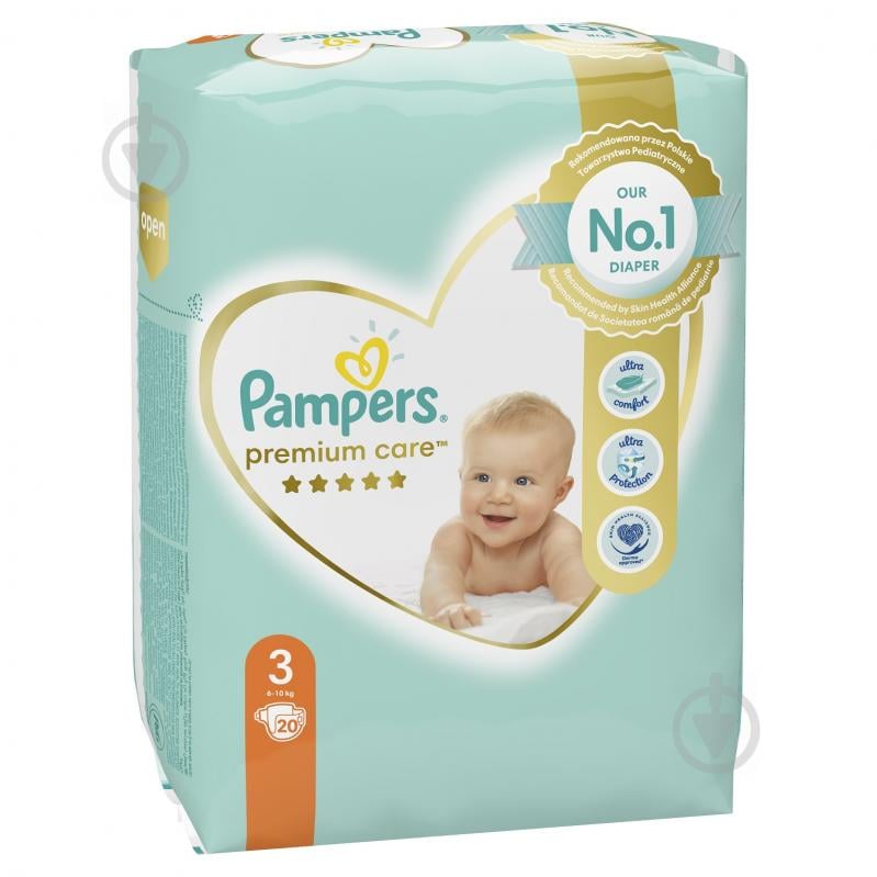 Підгузки Pampers Premium Care 3 6-10 кг 20 шт. - фото 3