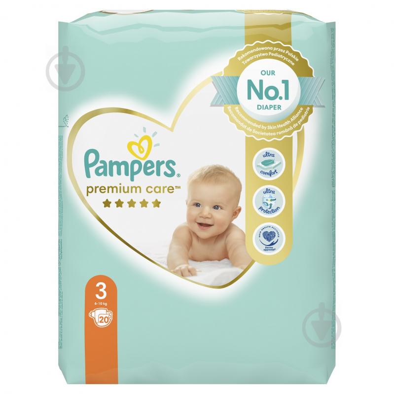 Подгузники Pampers Premium Care 3 6-10 кг 20 шт. - фото 2