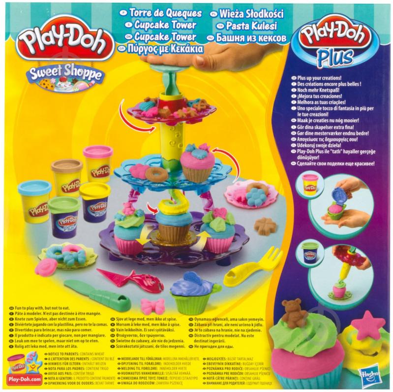 Набір для ліплення Play-Doh Вежа з кексів A5144 - фото 4 Набір для ліплення Play-Doh Вежа з кексів A5144 - фото 4