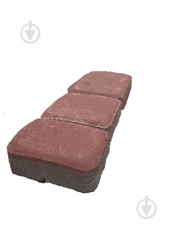 Тротуарна плитка Старе місто 3 елементи червона - фото 1