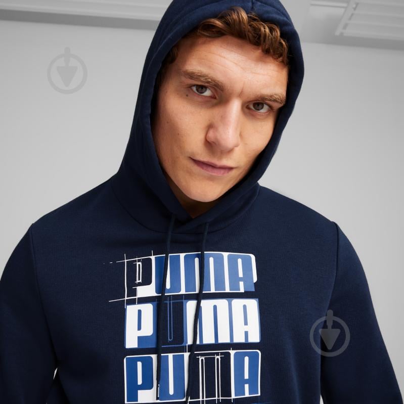 Джемпер Puma ESS+ LOGO LAB HOODIE 67897814 р.2XL синий - фото 5