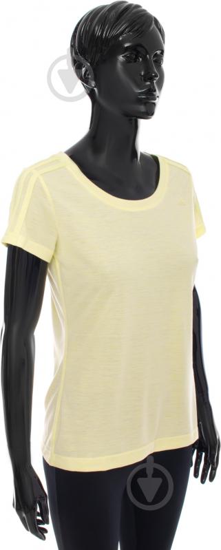 Футболка Adidas Essentials 3S Slim Tee AY4795 р.S желтый - фото 2
