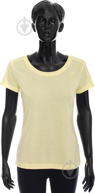 Футболка Adidas Essentials 3S Slim Tee AY4795 р.S желтый - фото 1