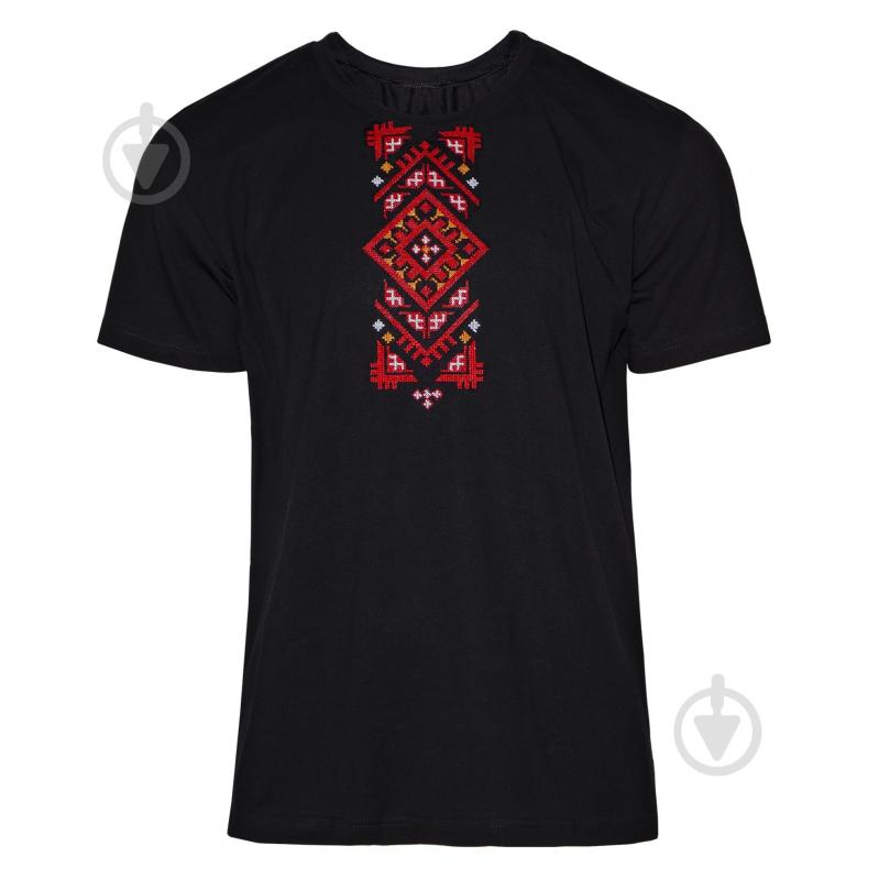 Футболка Вишиванка 53123 р.48 чорний - фото 1