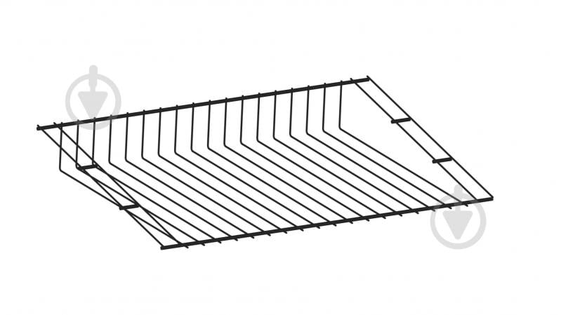 Полка для гардеробной системы Kolchuga 606x406 мм наклонная черный - фото 1