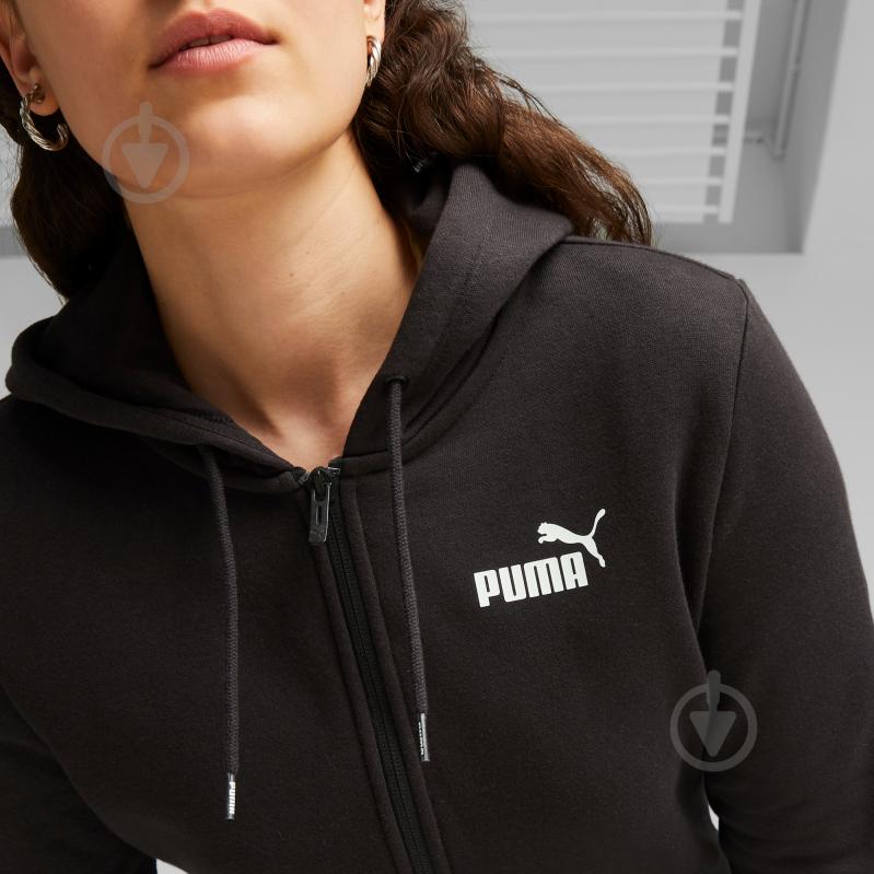 Джемпер Puma ESS TAPE FULL-ZIP HOODIE 67599701 р.S черный - фото 5