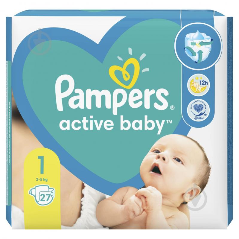 Підгузки Pampers Active Baby NB 2-5 кг 27 шт. - фото 2