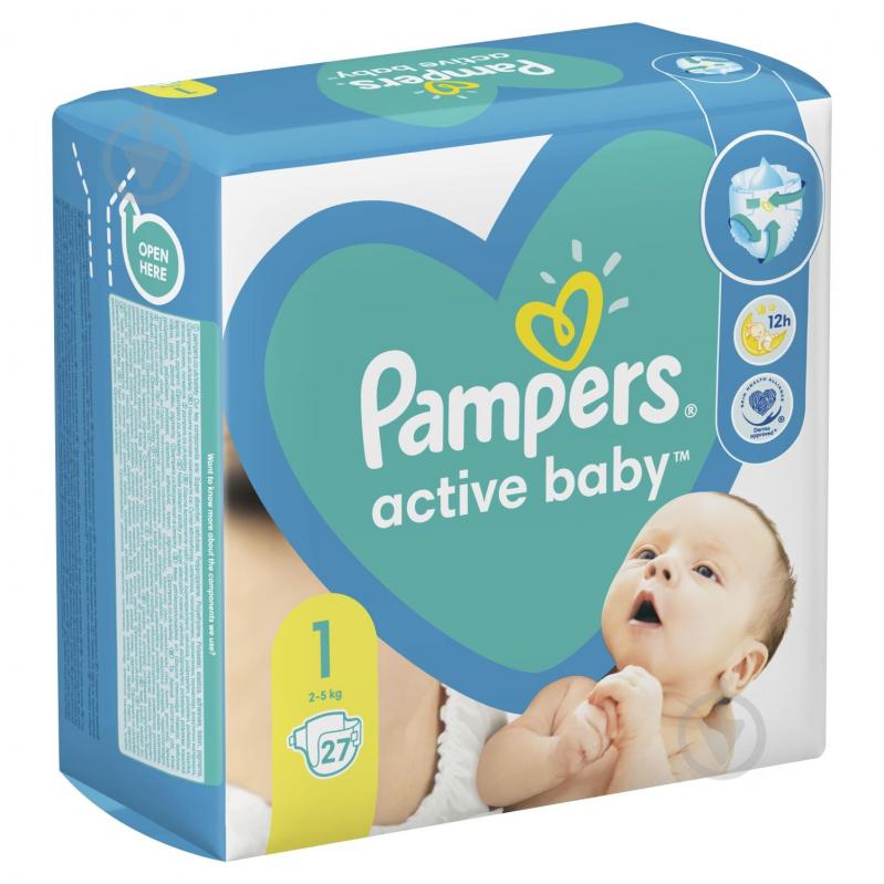 Підгузки Pampers Active Baby NB 2-5 кг 27 шт. - фото 3