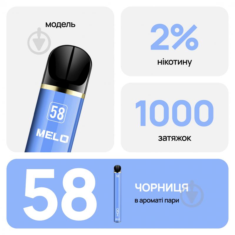 Сигарета електронна HQD Melo Чорниця 4,3 мл - фото 3