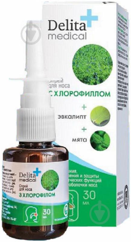 Спрей Delita medical+ для носа з хлорофілом - фото 1