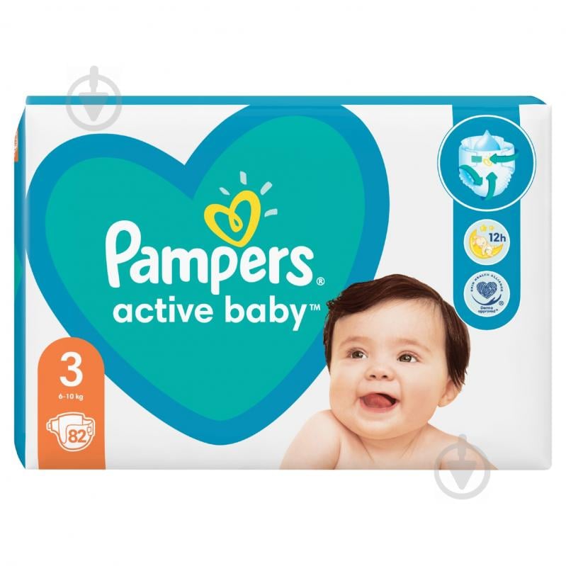 Підгузки Pampers Active Baby 3 6-10 кг 82 шт. - фото 4