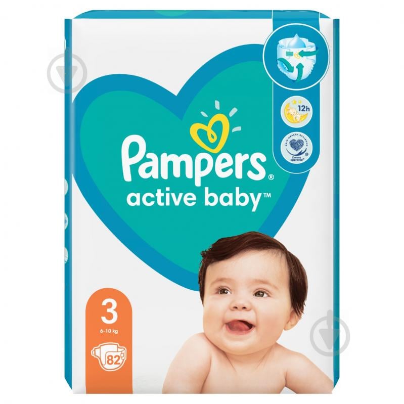 Підгузки Pampers Active Baby 3 6-10 кг 82 шт. - фото 2