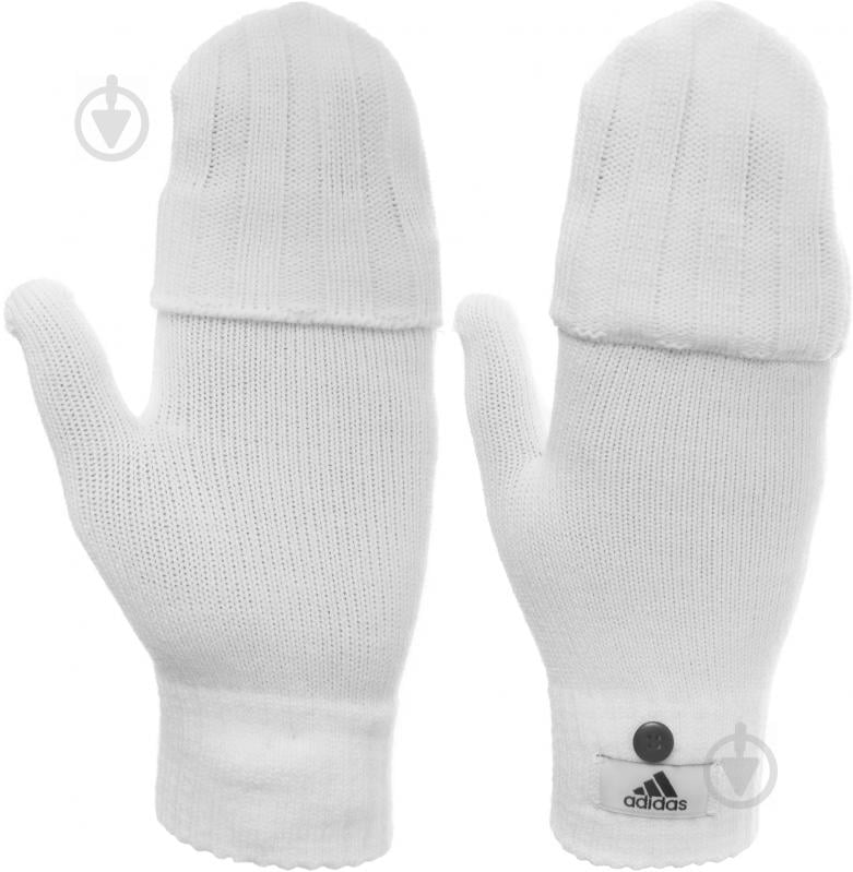 Рукавиці Adidas W ESS GLOVES AY6607 р. M білий - фото 1