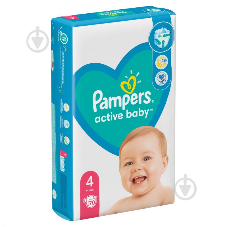 Подгузники Pampers Active Baby 4 9-14 кг 70 шт. - фото 3