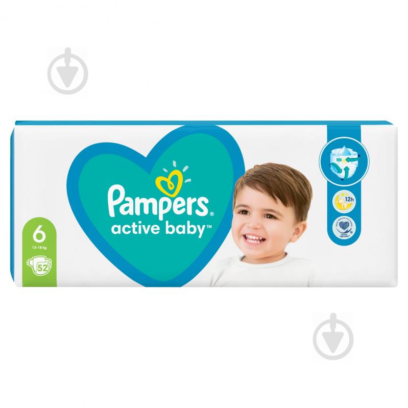 Подгузники Pampers Active Baby 6 13-18 кг 52 шт. - фото 4