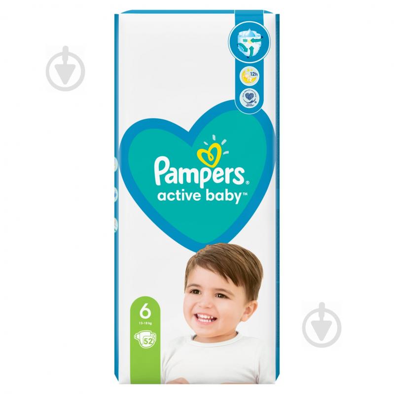 Подгузники Pampers Active Baby 6 13-18 кг 52 шт. - фото 2