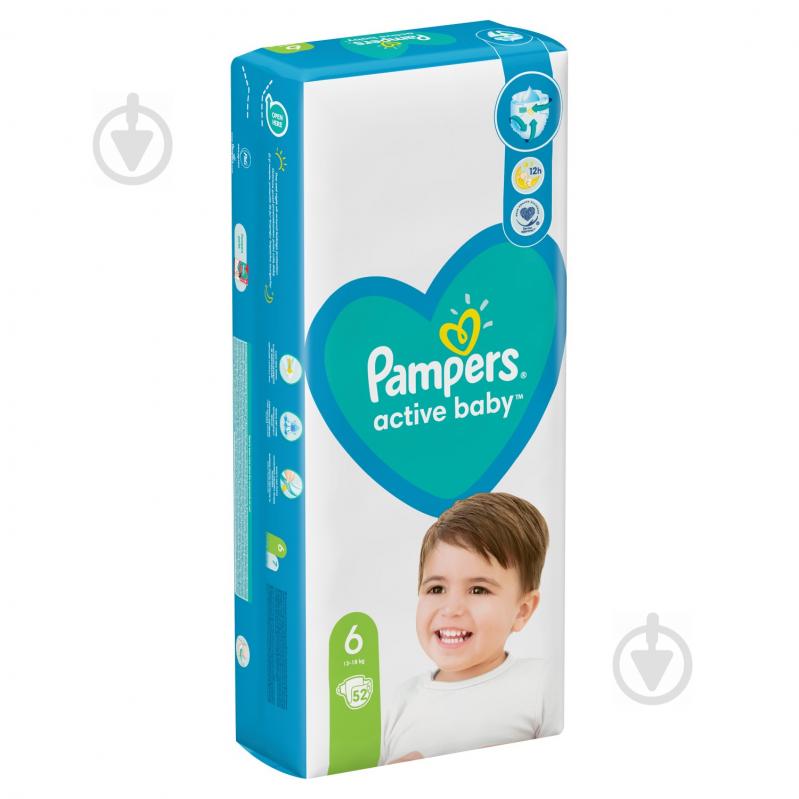 Подгузники Pampers Active Baby 6 13-18 кг 52 шт. - фото 3