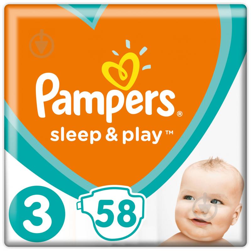 Підгузки Pampers Sleep&Play 3 6-10 кг 58 шт. - фото 1