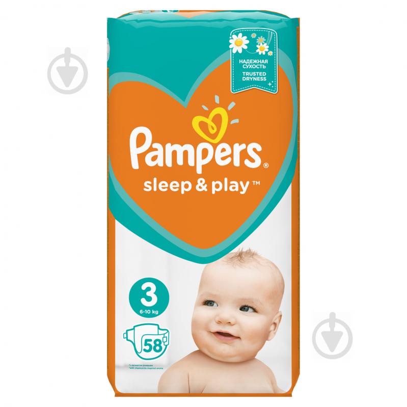 Підгузки Pampers Sleep&Play 3 6-10 кг 58 шт. - фото 2