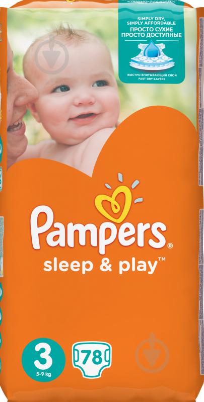 Подгузники Pampers Sleep&Play 3 4-9 кг 78 шт. - фото 2