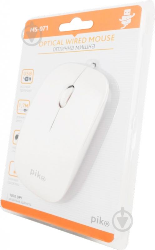Мышь Piko MS-071 USB White (1283126467165) - фото 3 Мышь Piko MS-071 USB White (1283126467165) - фото 3