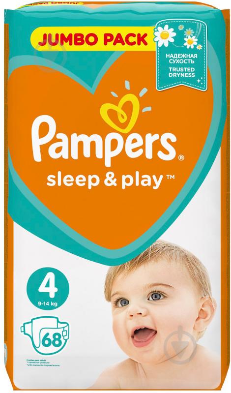 Підгузки Pampers Sleep&Play 4 9-14 кг 68 шт. - фото 2