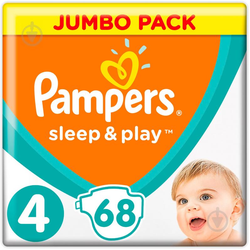 Підгузки Pampers Sleep&Play 4 9-14 кг 68 шт. - фото 1