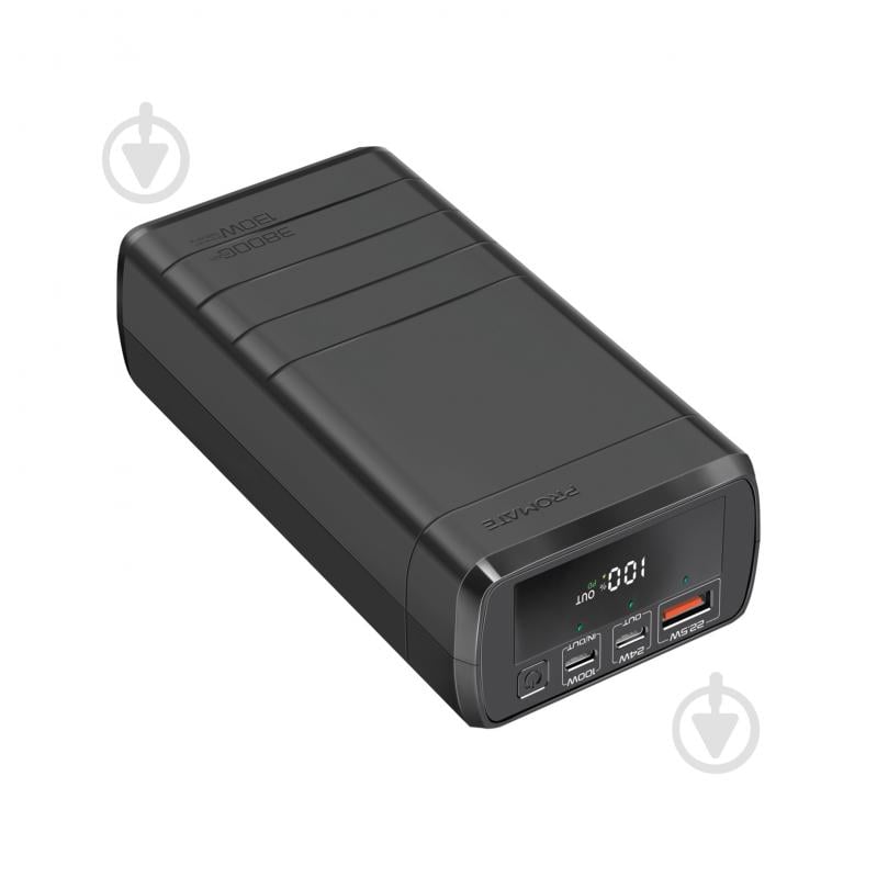 Повербанк Promate 38000 mAh black (powermine-130.black) - фото 1