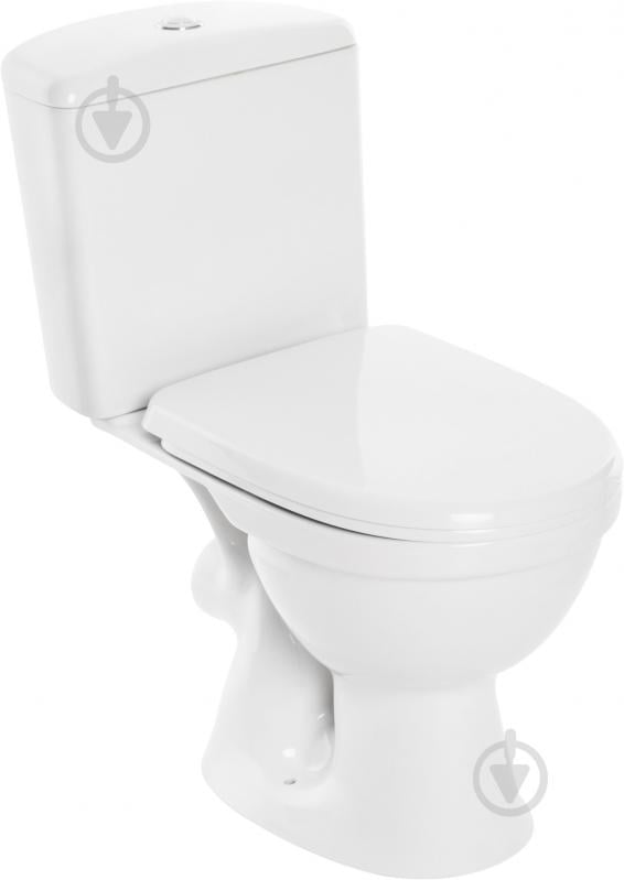 Унітаз-компакт Cersanit Merida 011 3/6 з поліпропіленовим сидінням і мікроліфтом + Гофротруба Scan - фото 2