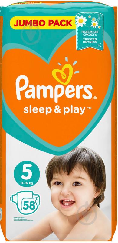 Підгузки Pampers Sleep&Play 5 11-16 кг 58 шт. - фото 2