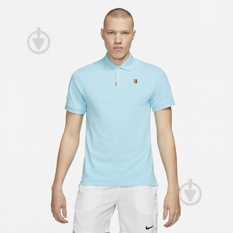 Поло Nike THE NIKE POLO HERITAGE SLIM BQ4461-482 р.2XL бирюзовый - фото 3