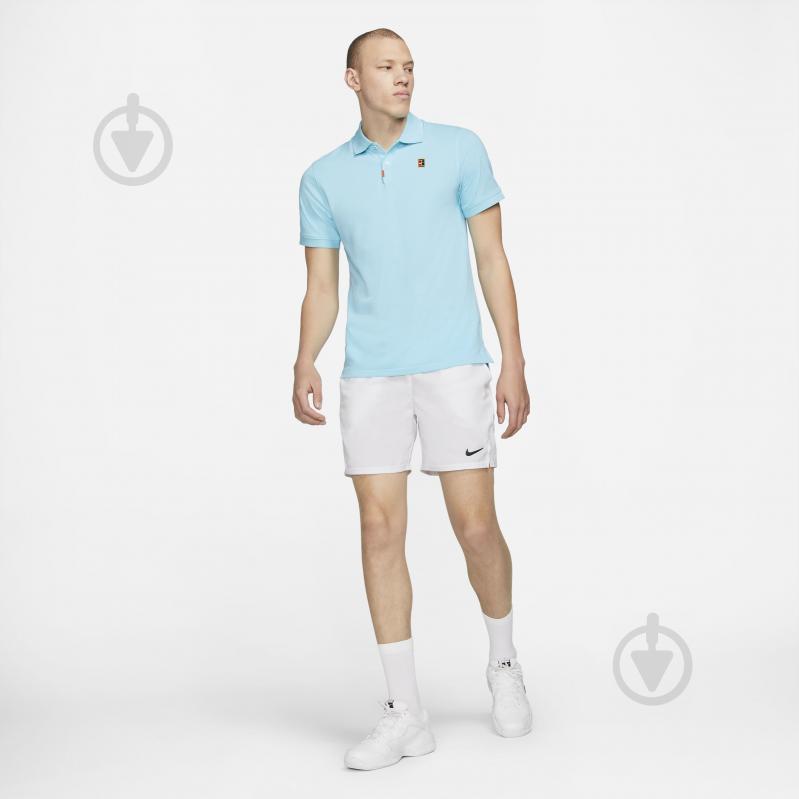 Поло Nike THE NIKE POLO HERITAGE SLIM BQ4461-482 р.2XL бирюзовый - фото 9