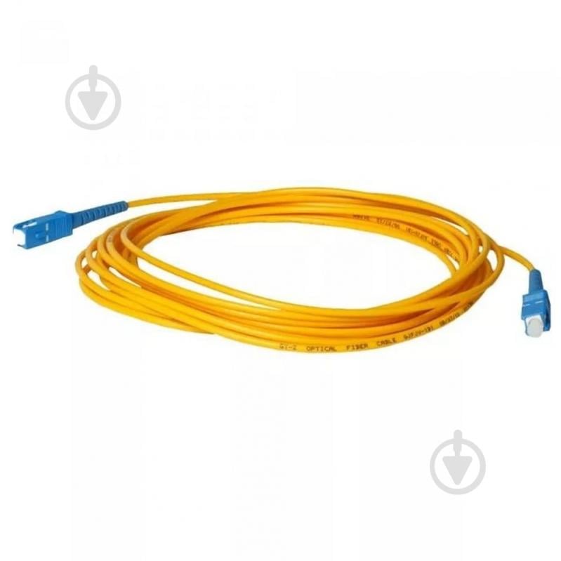 Патч-корд SteelNet SC/UPC-SC/UPC SM simplex 3.00 LSZH 2 м желтый - фото 2
