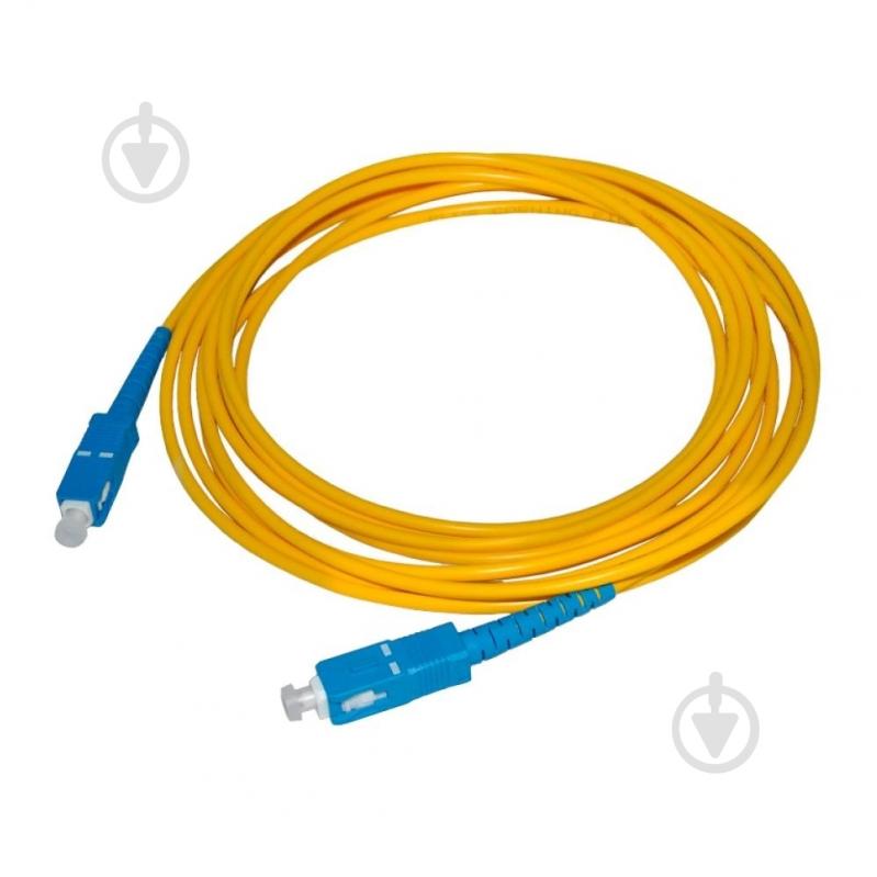 Патч-корд SteelNet SC/UPC-SC/UPC SM simplex 3.00 LSZH 2 м желтый - фото 1